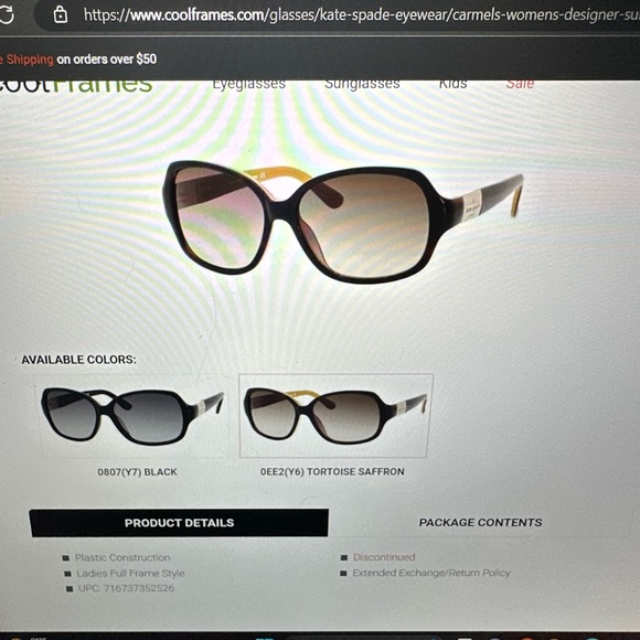 Kate Spade Carmel/S Sunglasses. - Picture 5 of 5